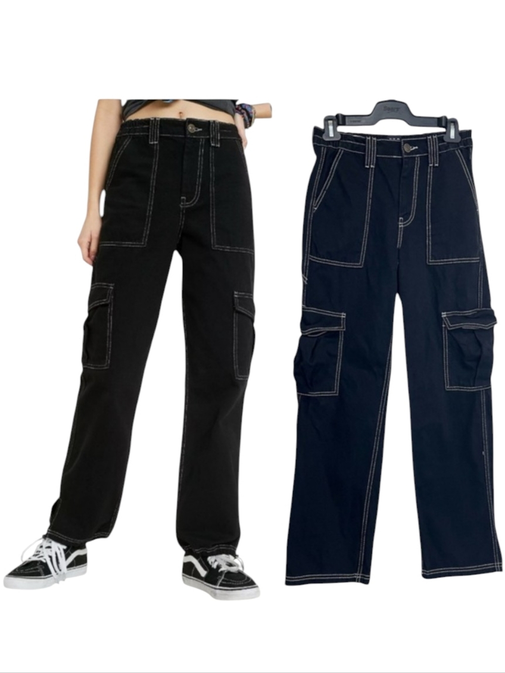 BDG Urban Outfitters Skate Jean - Black Denim - Cargo Pockets / Size 26
